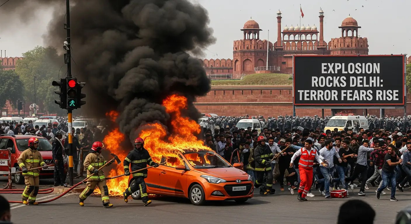 Old Delhi Explosion 💥: Chaos, Fear & Tragedy 🔥 thumbnail