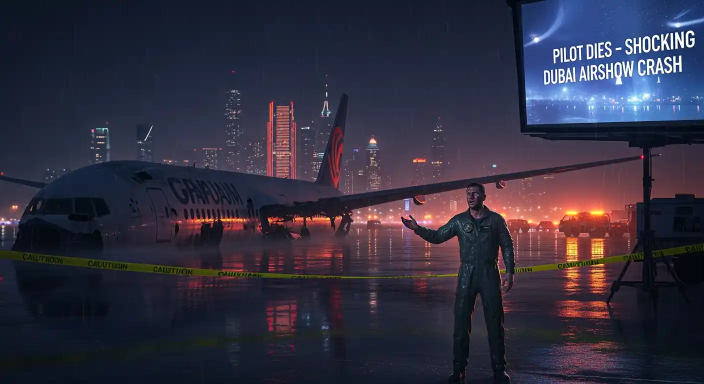 🔥 Pilot Crash: Dubai Airshow Tragedy Unfolds 📉 thumbnail