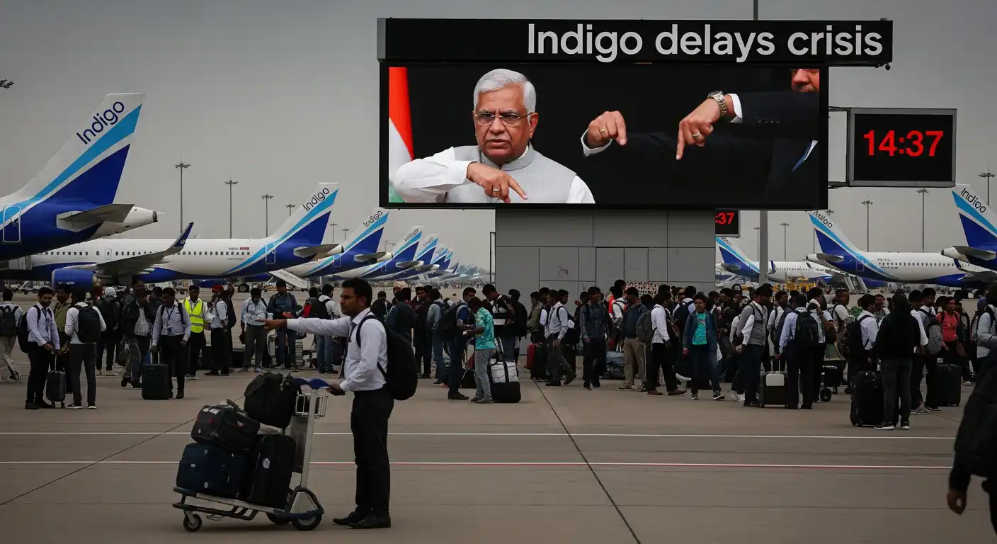 IndiGo Chaos! Flights Cancelled ✈️🤯 Stranded Travelers thumbnail