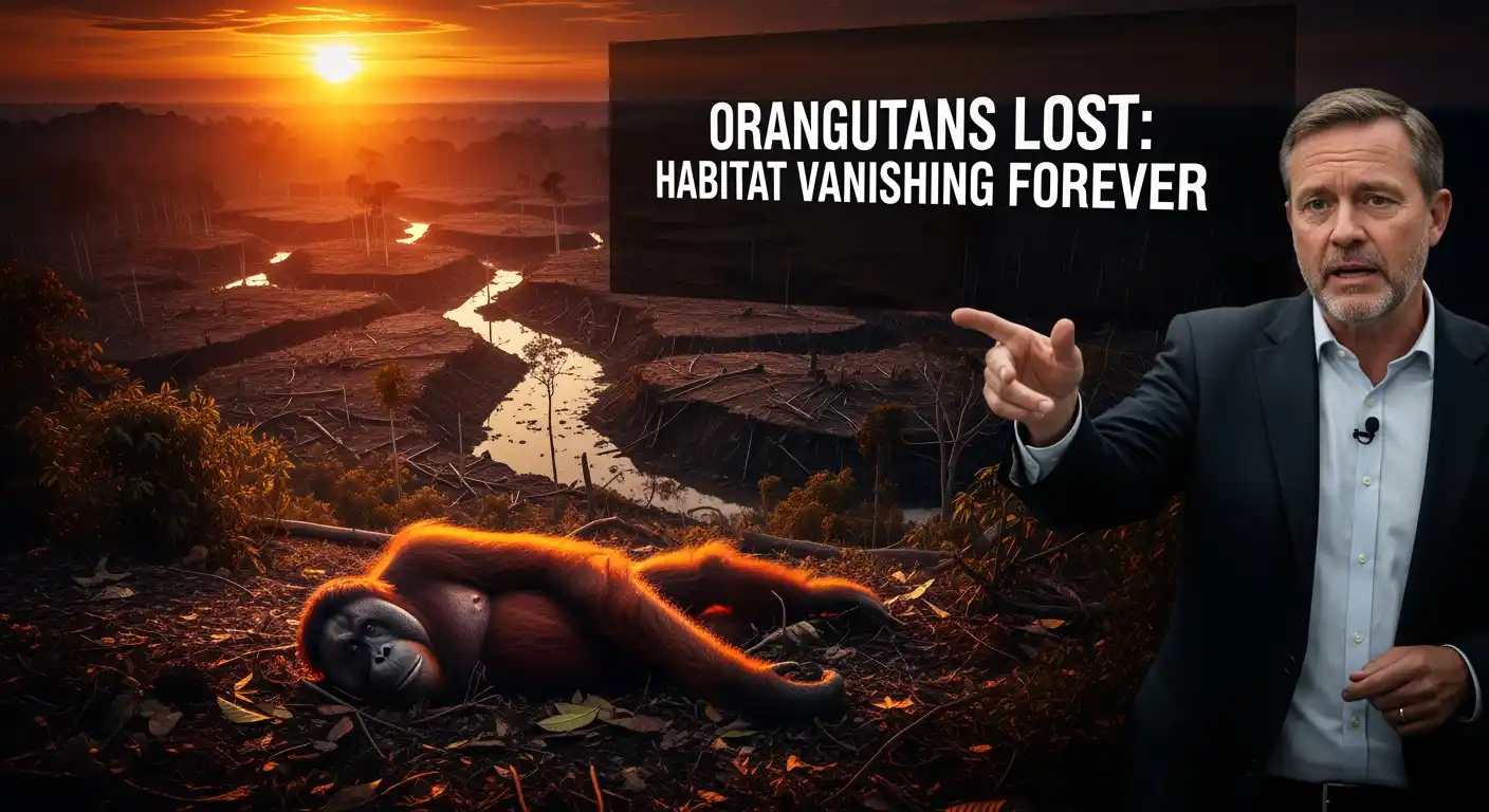 Orangutan's Home Lost 💔: Climate Change Crisis! 🌳 thumbnail