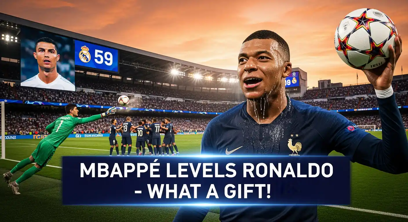 Mbappé Levels Ronaldo! 🤯⚽️ Historic Birthday Goal! thumbnail