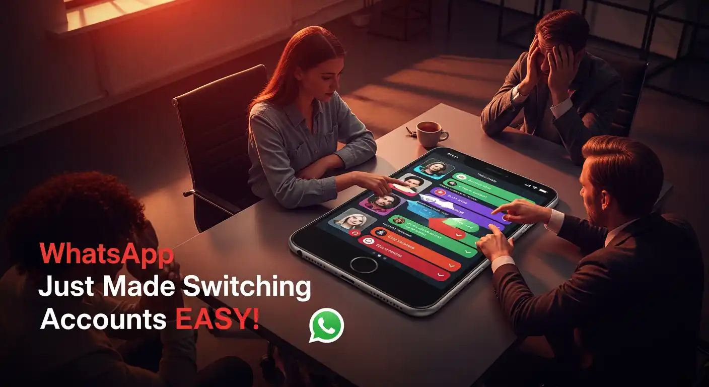 🤯 WhatsApp Switch Accounts: Finally, Easy Profiles! 🔥 thumbnail