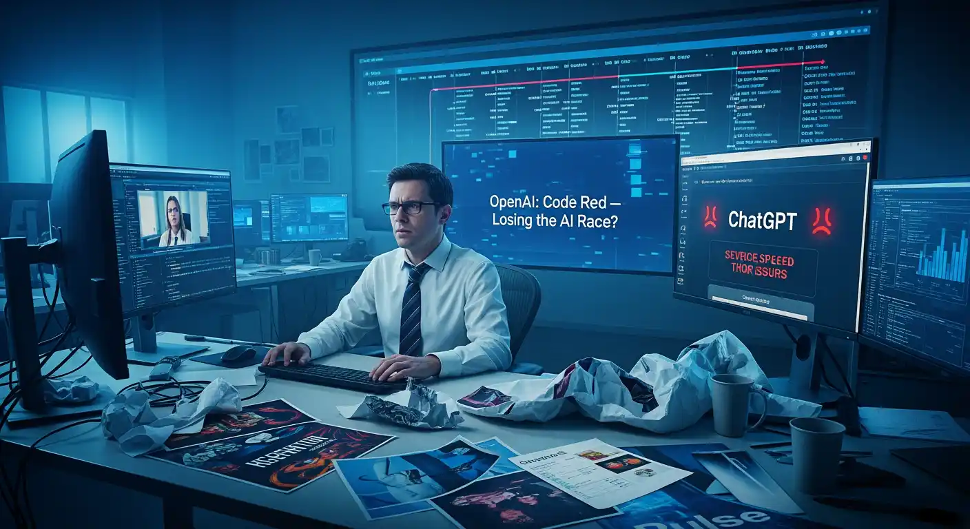 OpenAI: Code Red 🚨 ChatGPT Battle Begins 🔥 thumbnail